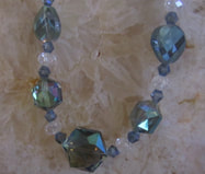 Unique cut crystal necklace Picture