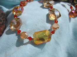 Summer fresh Austrian cut crystal necklace