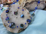 Handcrafted cut crystal necklace