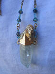 Quartz crystal necklace picture