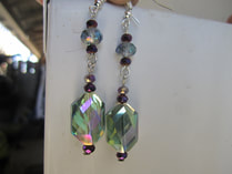Sparkling cut crystal earrings  picture