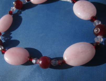 Handmade Pink oval morganite bracelet picture