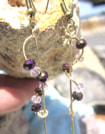Handcrafted crystal earrings picture
